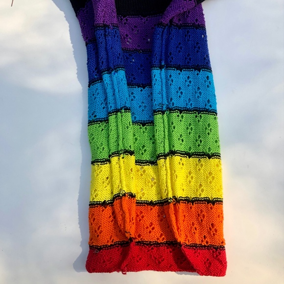 Rainbow knit purse - Picture 3 of 9
